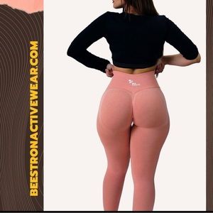 Beestrong peach leggings size M